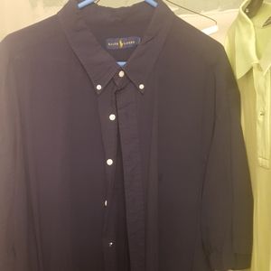 Blue Polo Button Up